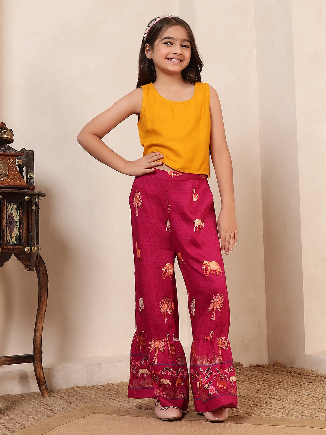 3 Pieces Shrug Fusion Co-Ord Set