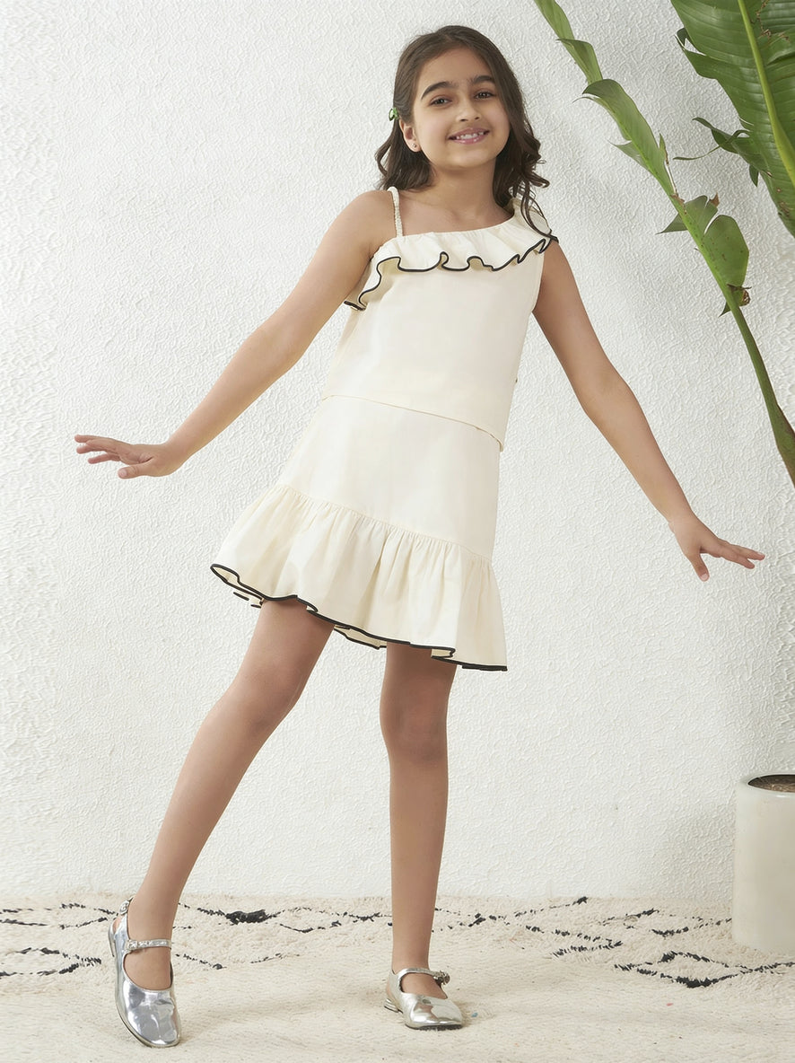 One Shoulder Top With Skirt
