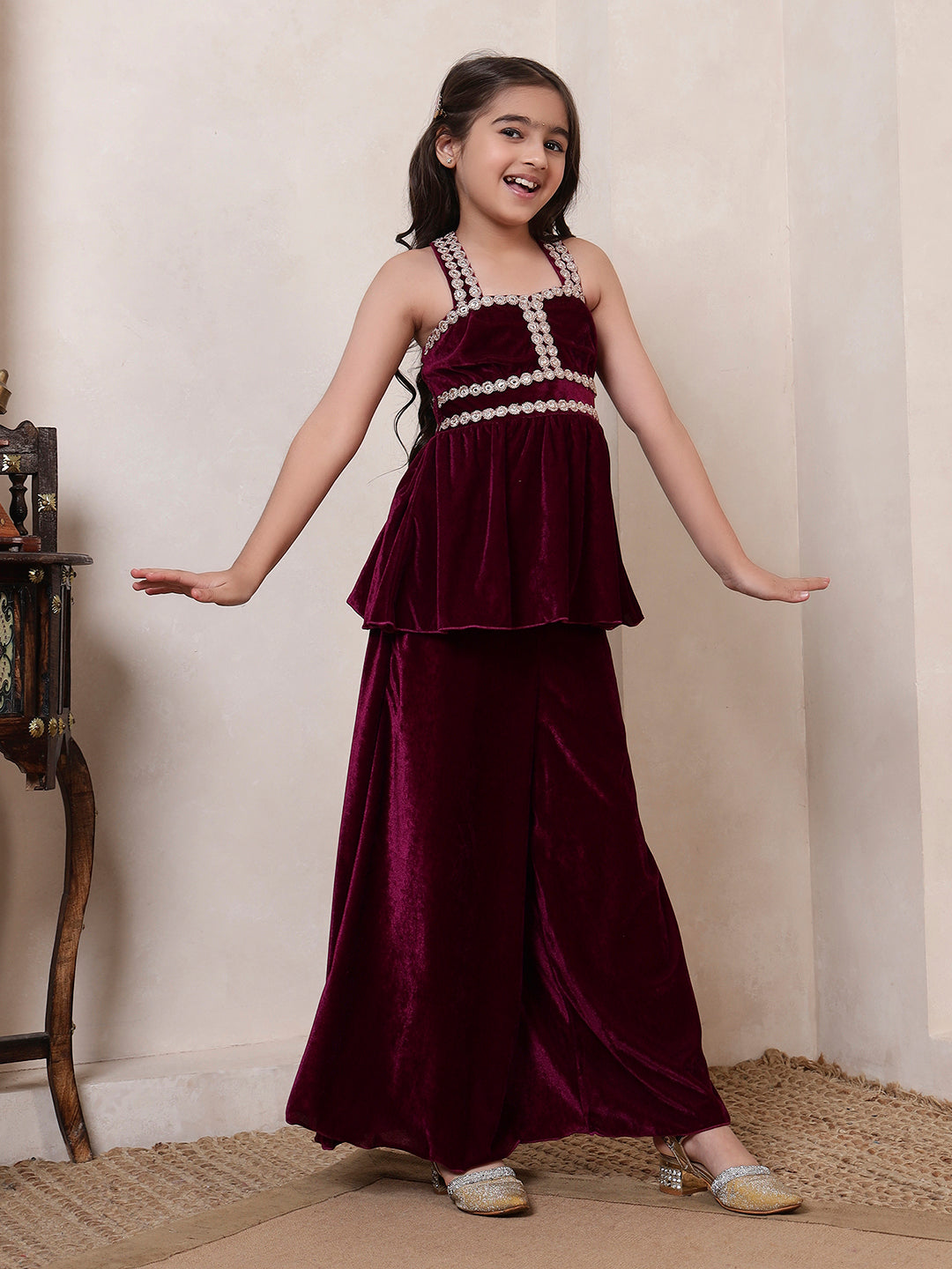 3 Piece Peplum Style Fusion Co-ord Set