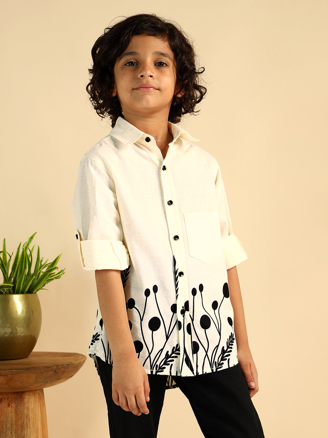 Floral Print Pure Cotton Causal Shirt