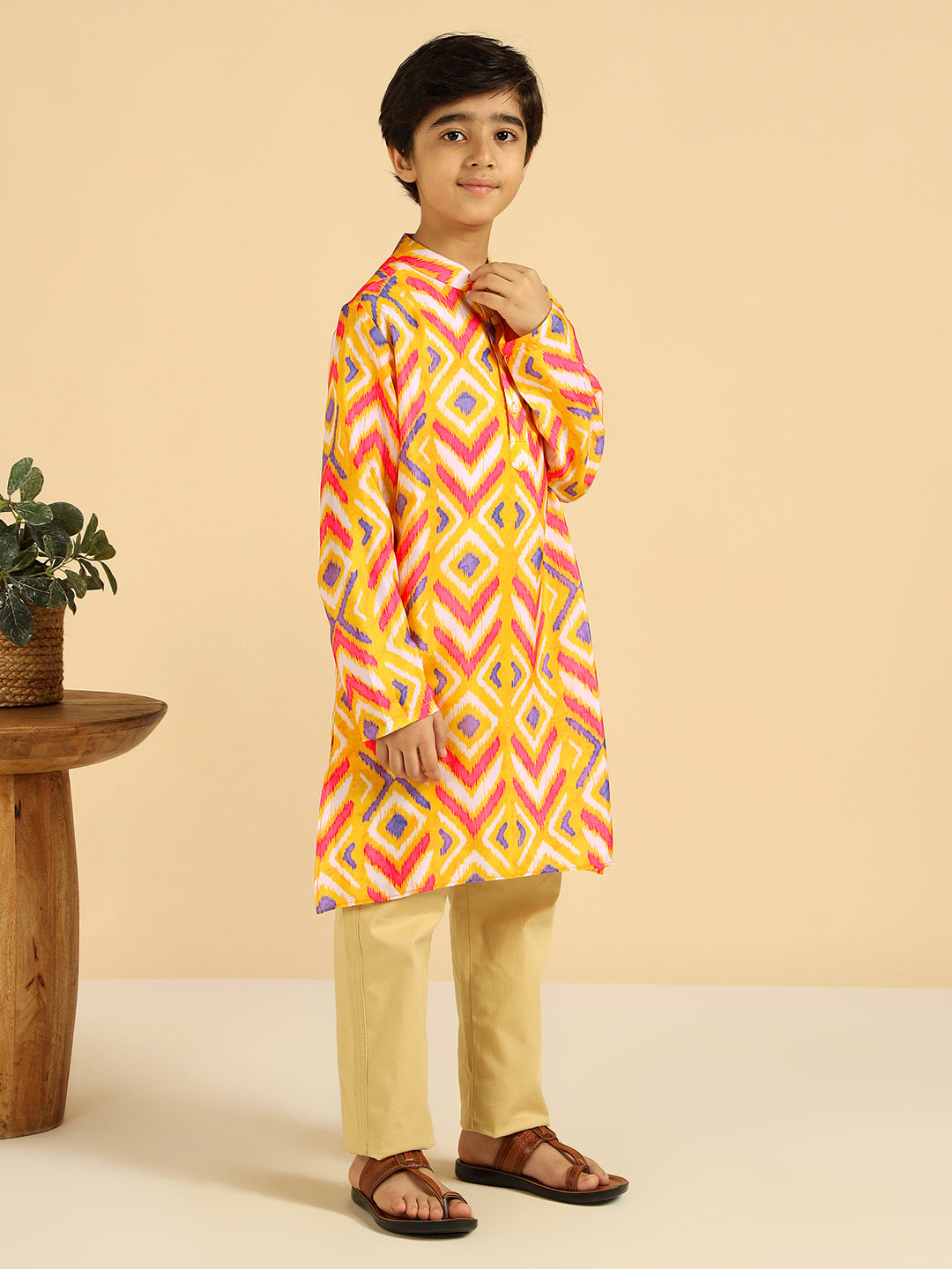 Geometrical Printed Boys Kurta