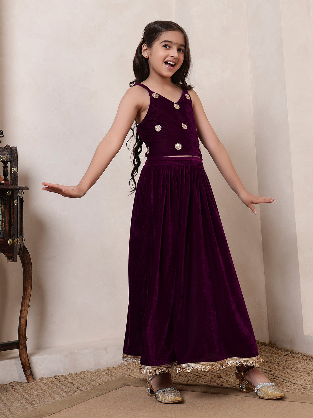 3 Piece Top With Skirt And Dupatta