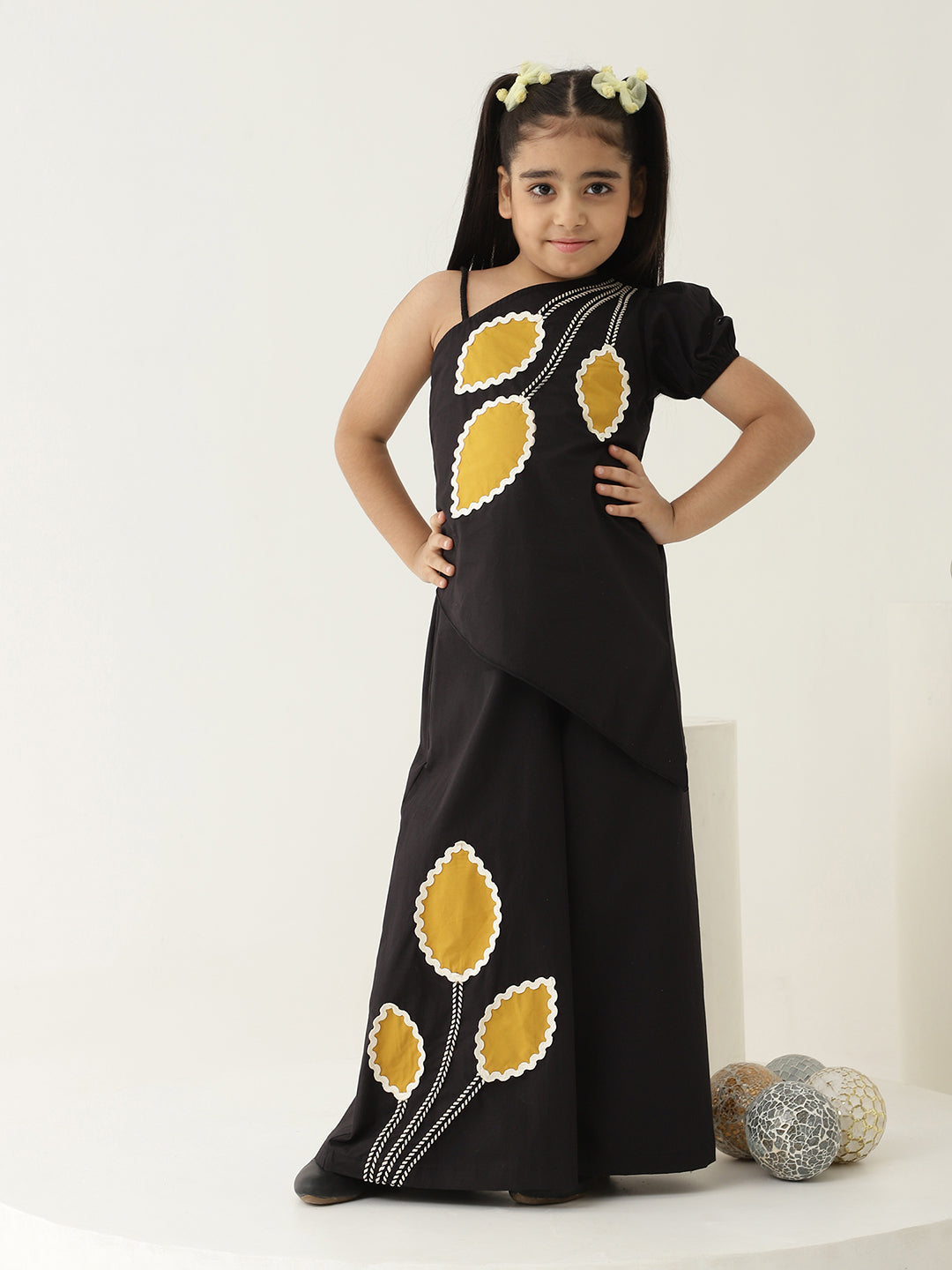 One Shoulder Asymmetric Pure Cotton Co-Ord Set