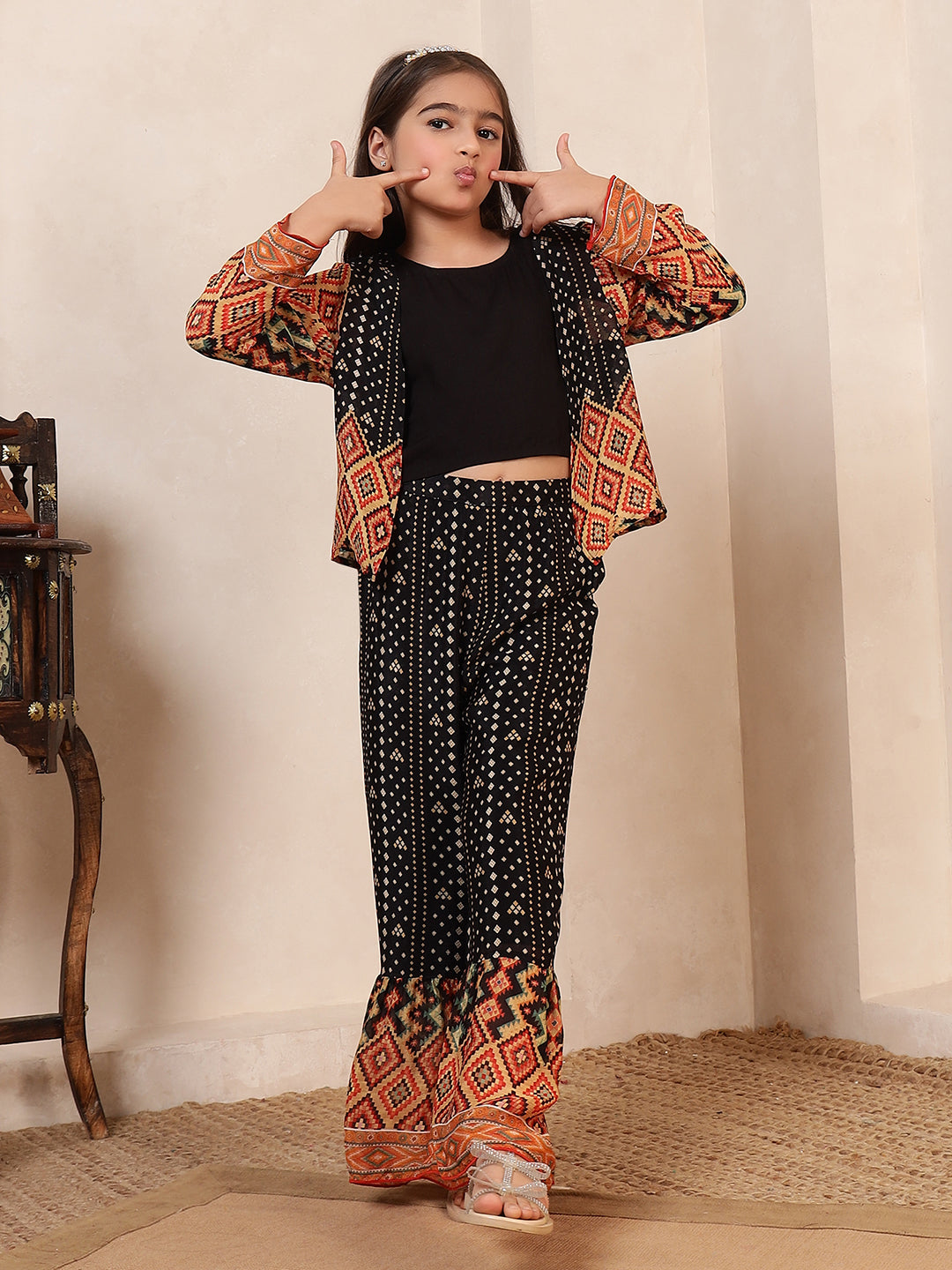 3 Pieces Tie-Dye Co-Ord Set