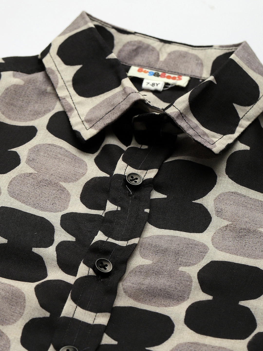 Polka Print Pure Cotton Shirt For Boys