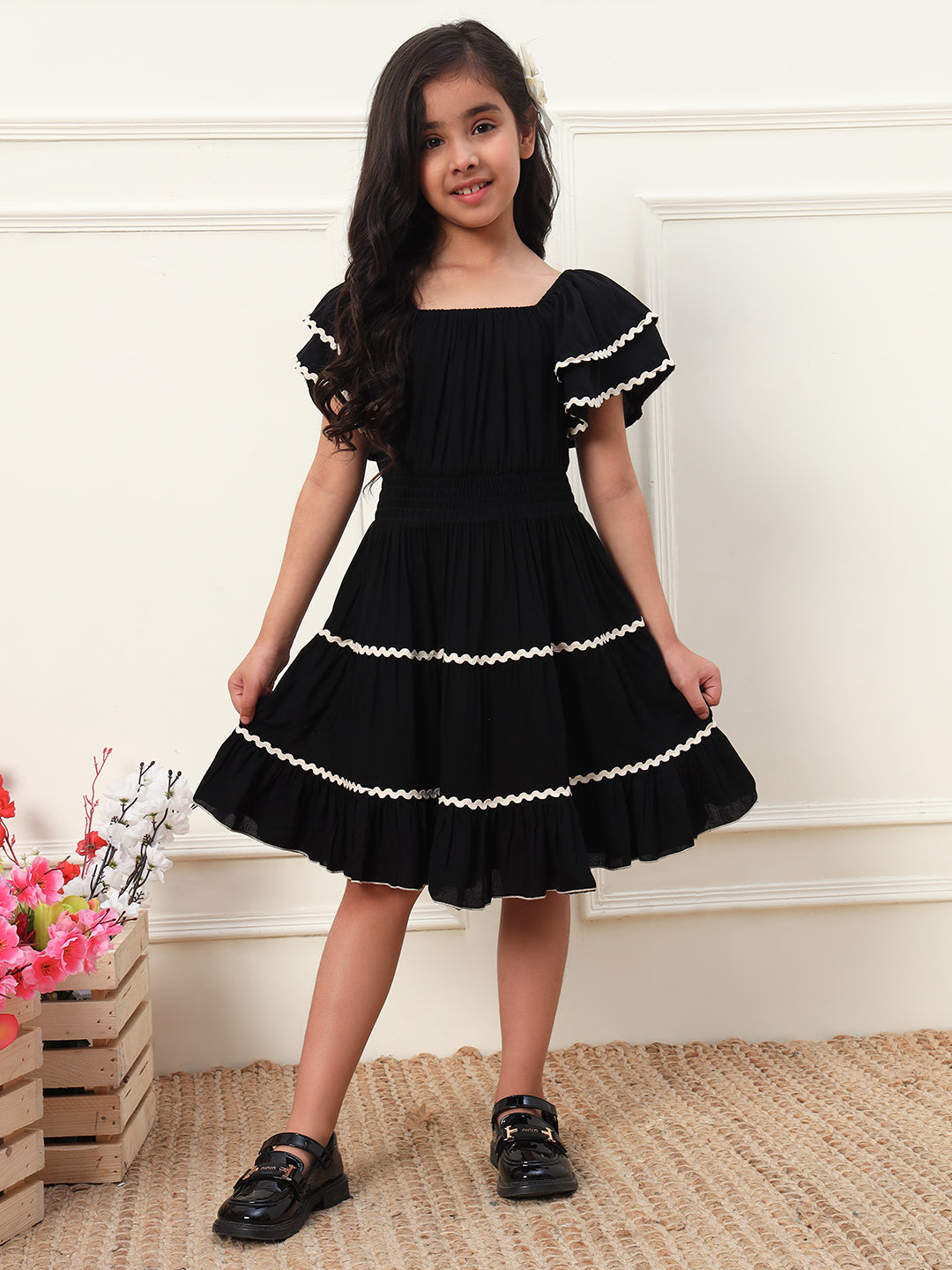 Black Tiered Dress