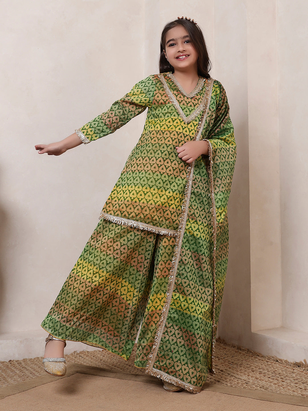 Multicolor 3 Piece Co-ord Set