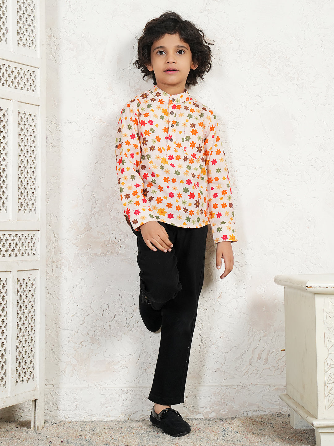 Multi Color Floral Kurta