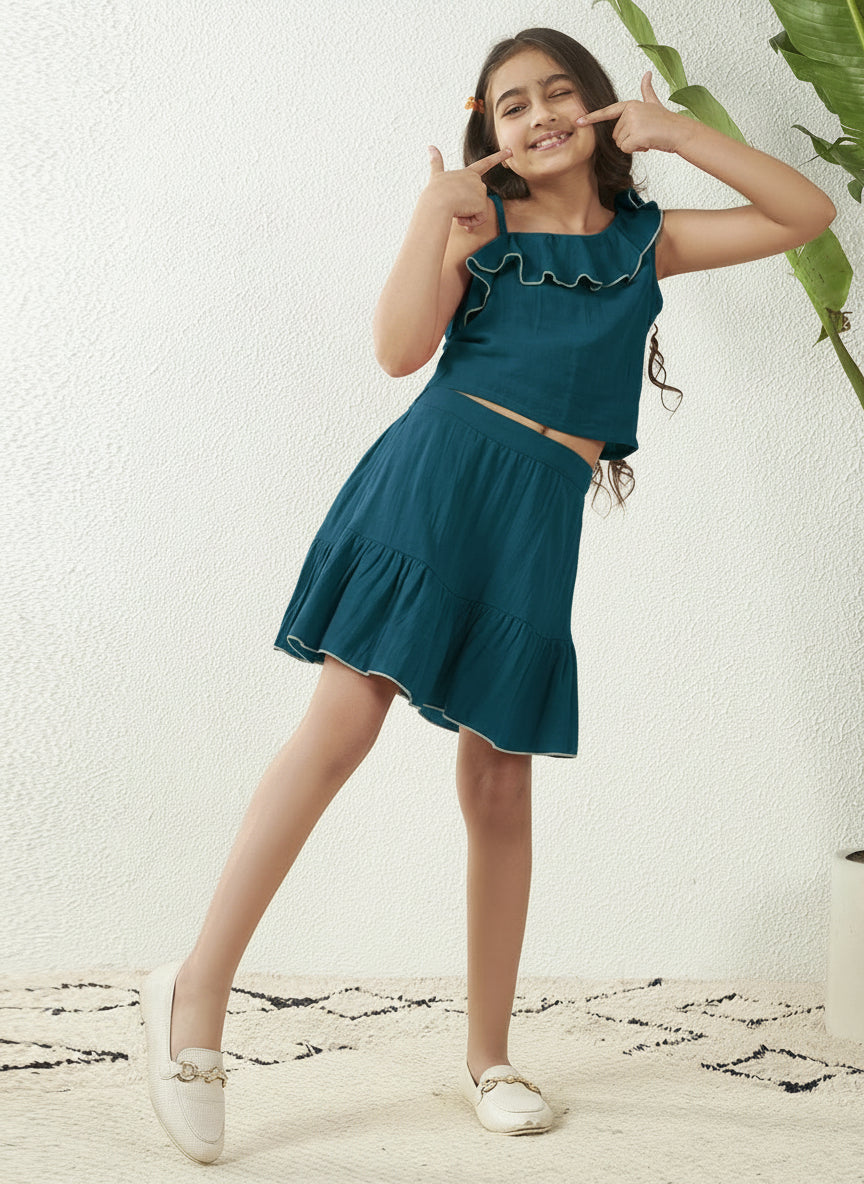 One Shoulder Top With Skirt