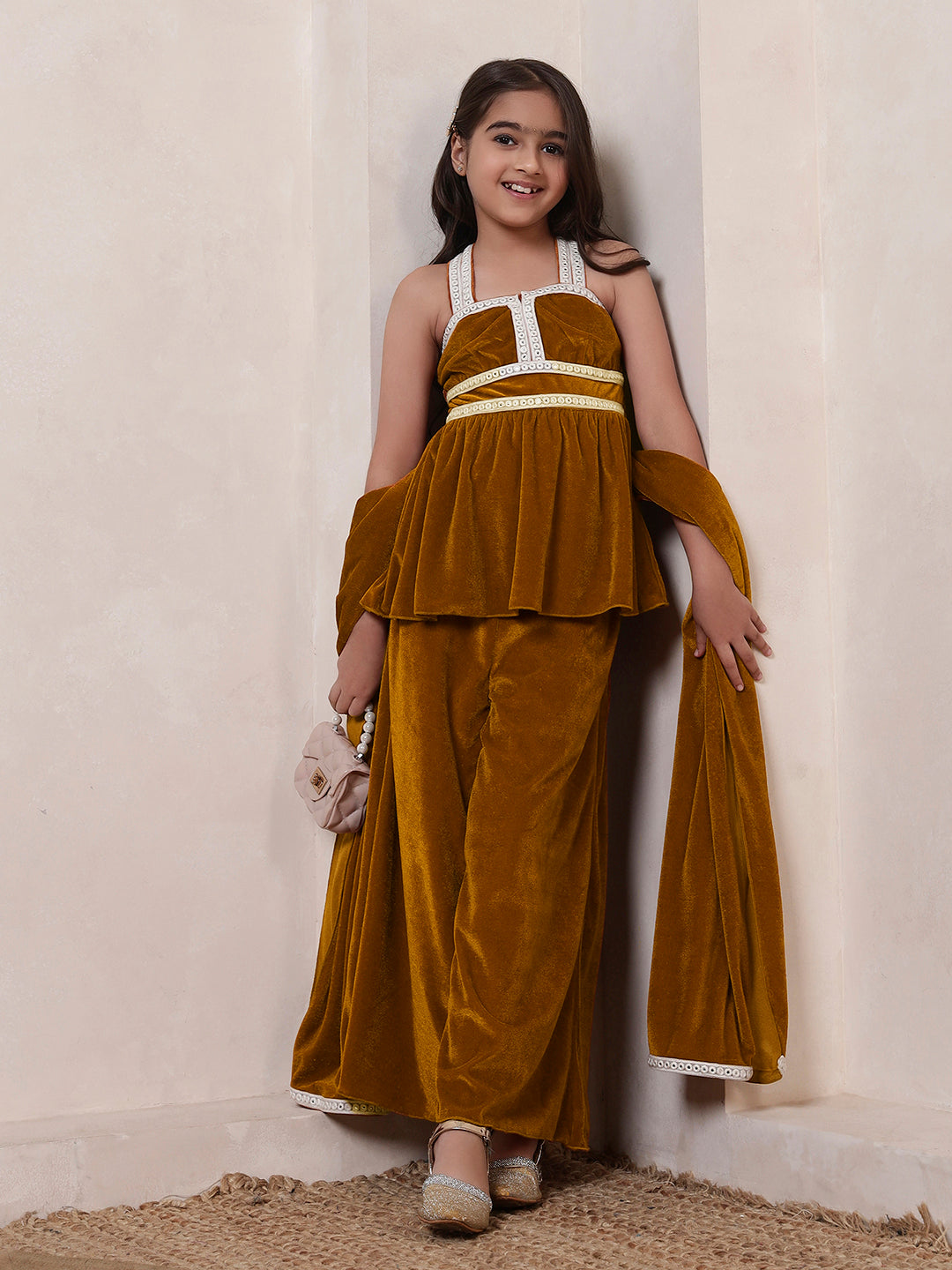 Peplum Style Fusion Co-ord Set