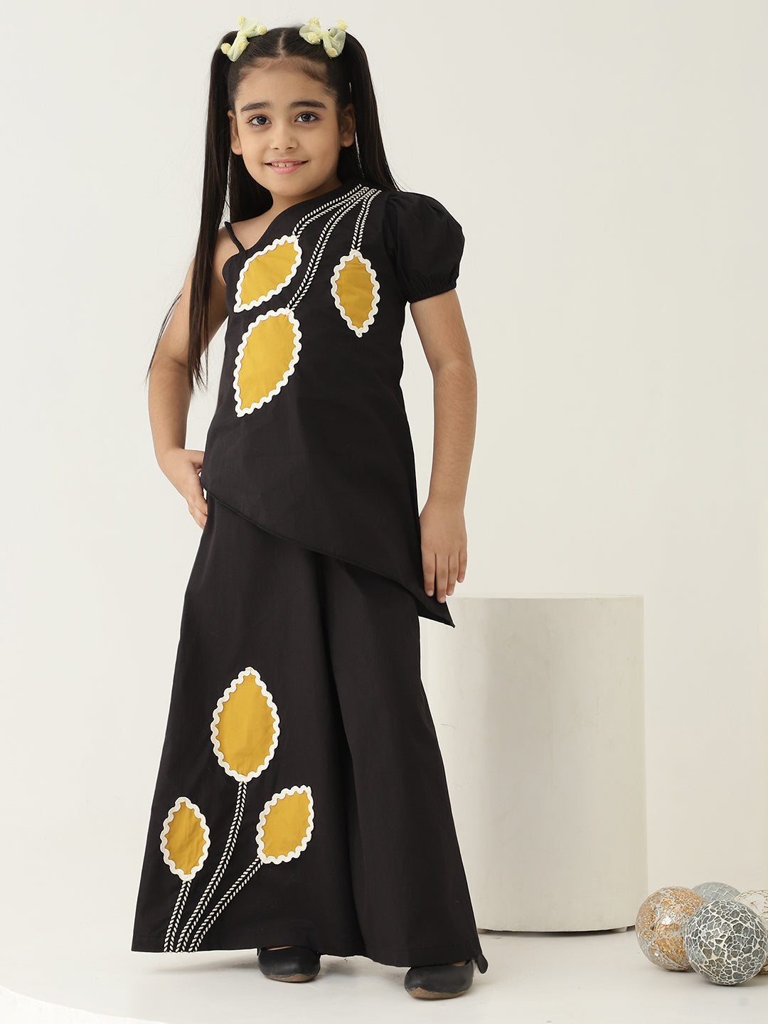 One Shoulder Asymmetric Pure Cotton Co-Ord Set