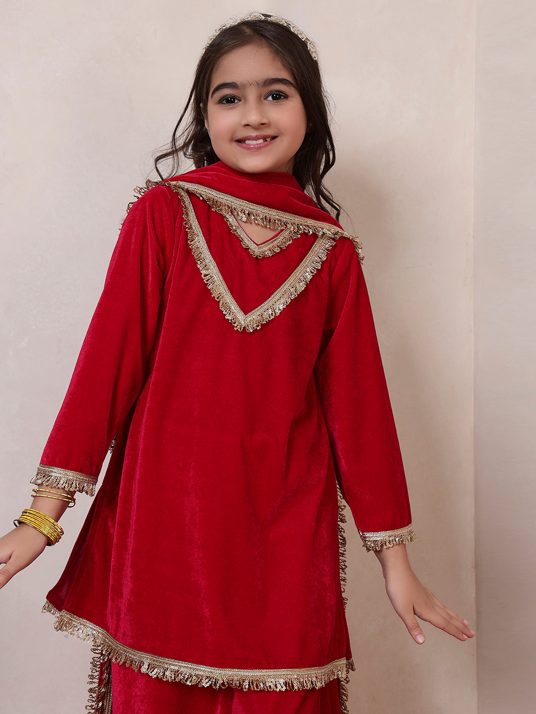 Velvet Magenta 3 Piece Co-ord Set