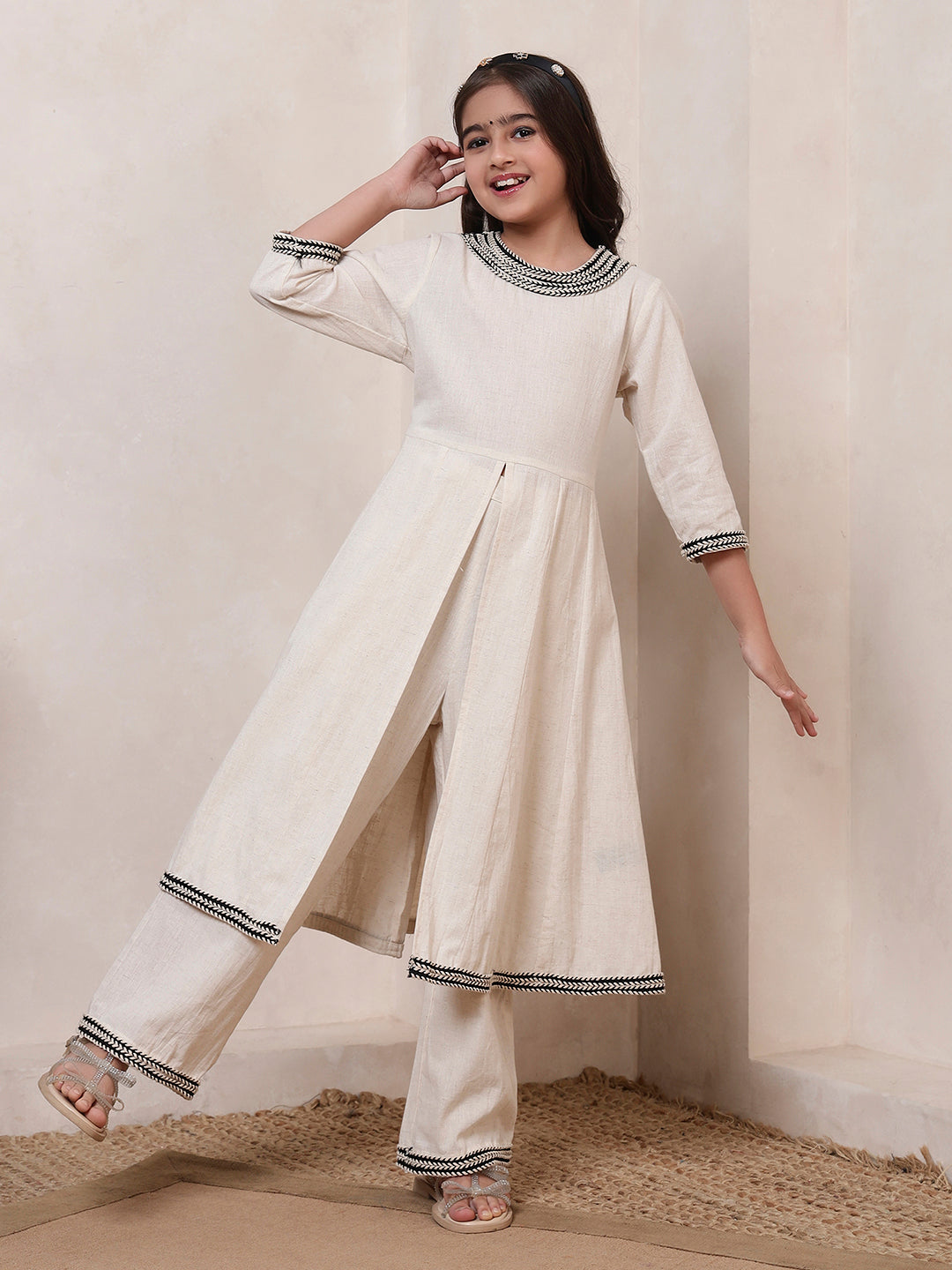 Off-White Kurta Set