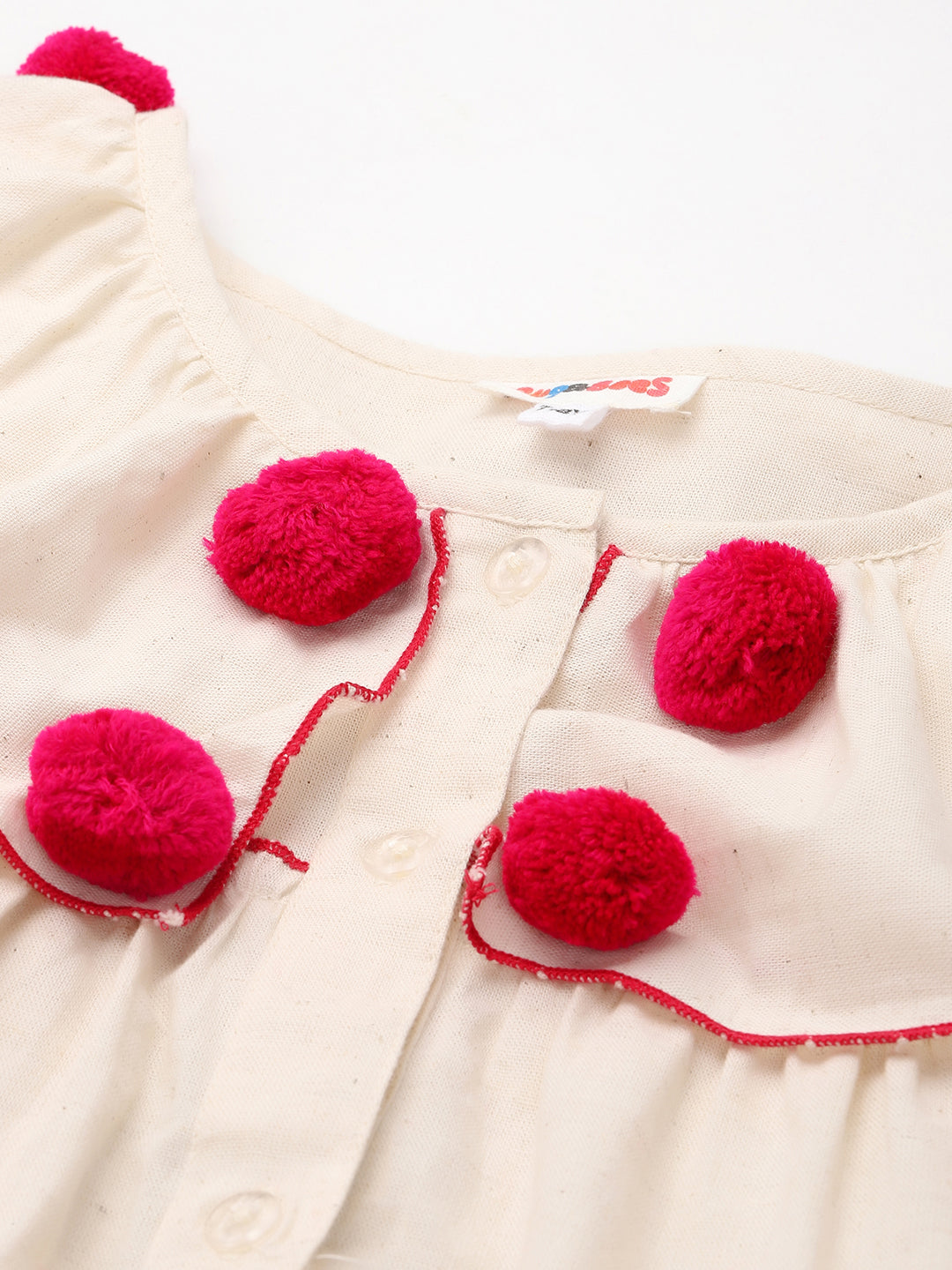 Pure Cotton Tiered Shirt Dress For Girl