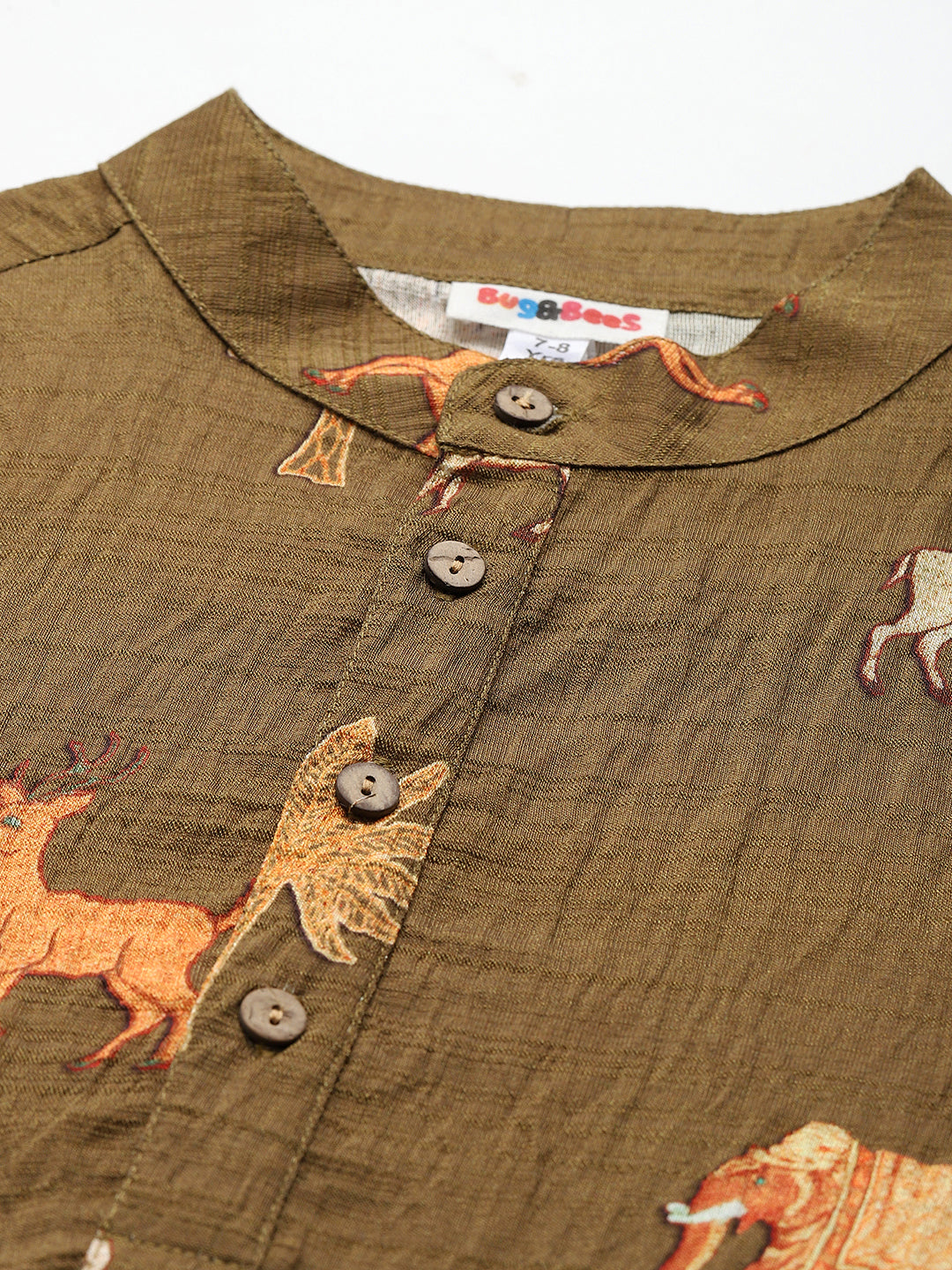 Animal Print Kurta For Boys