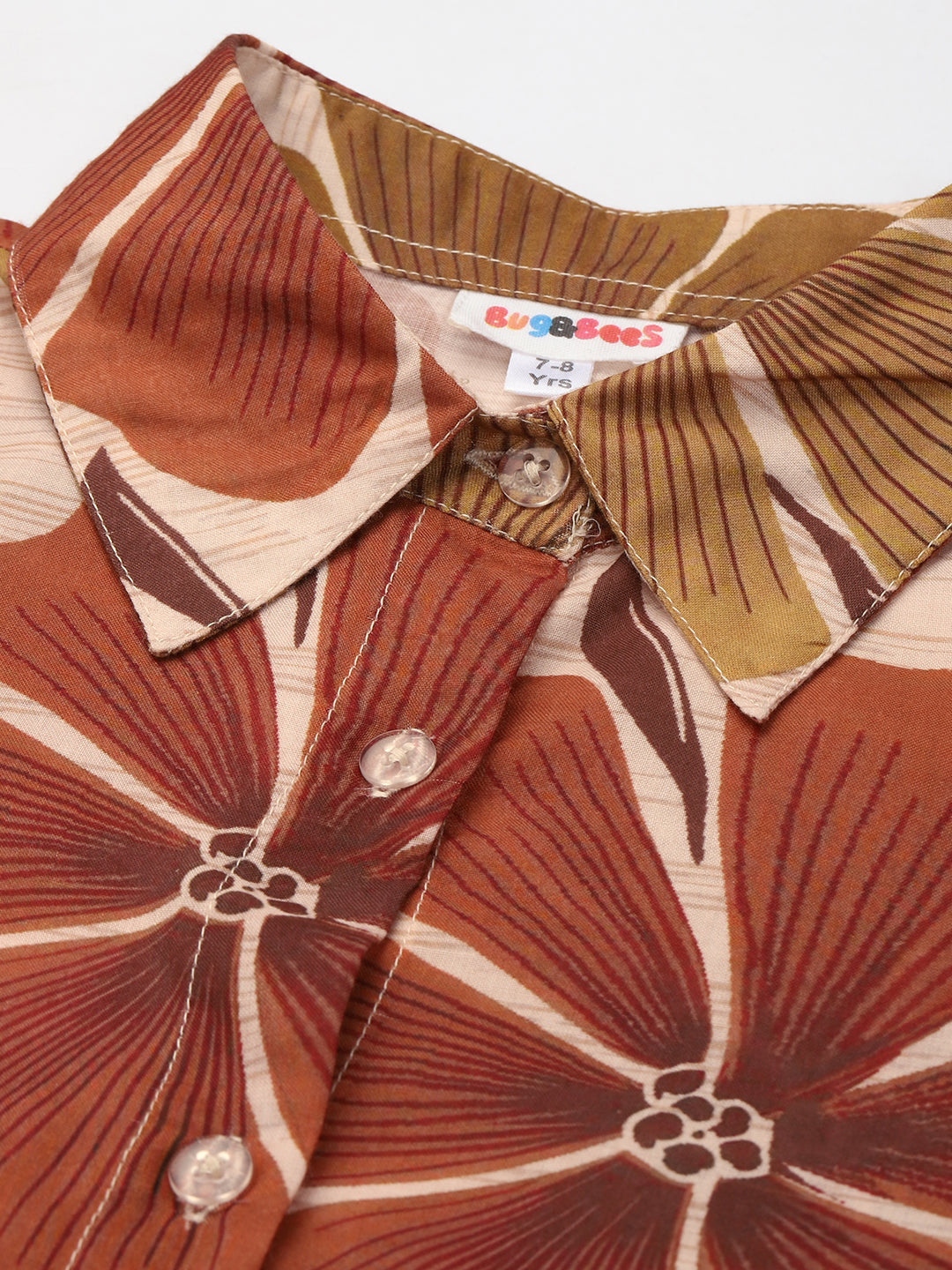 Floral Shirt With Pant Girls Co-Ord Set