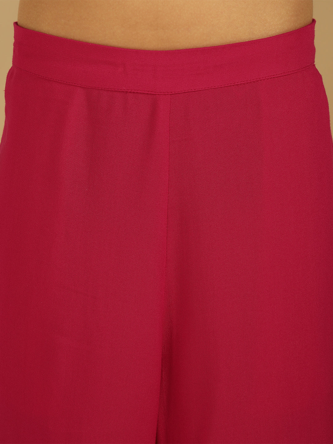 Solid Kaftan Kurti With Sharara