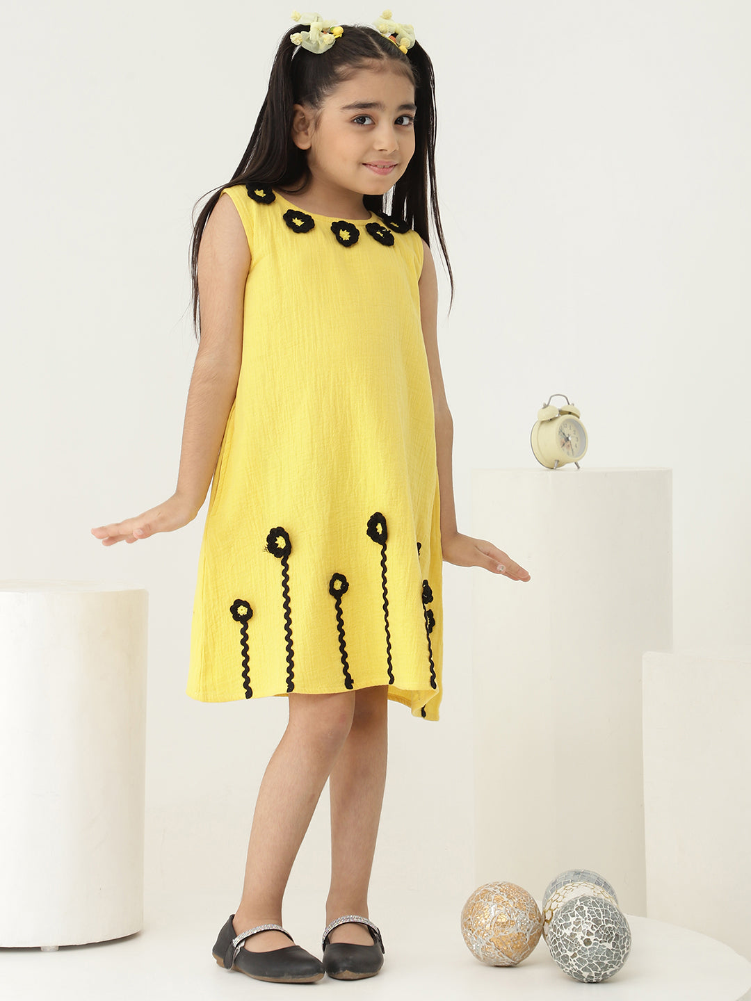 Handcrafted Floral Pure Cotton Dress