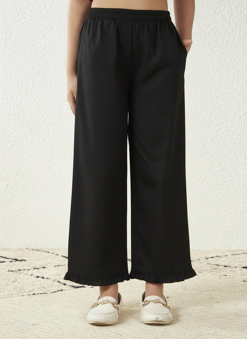 Embroidered Top With Pant Set