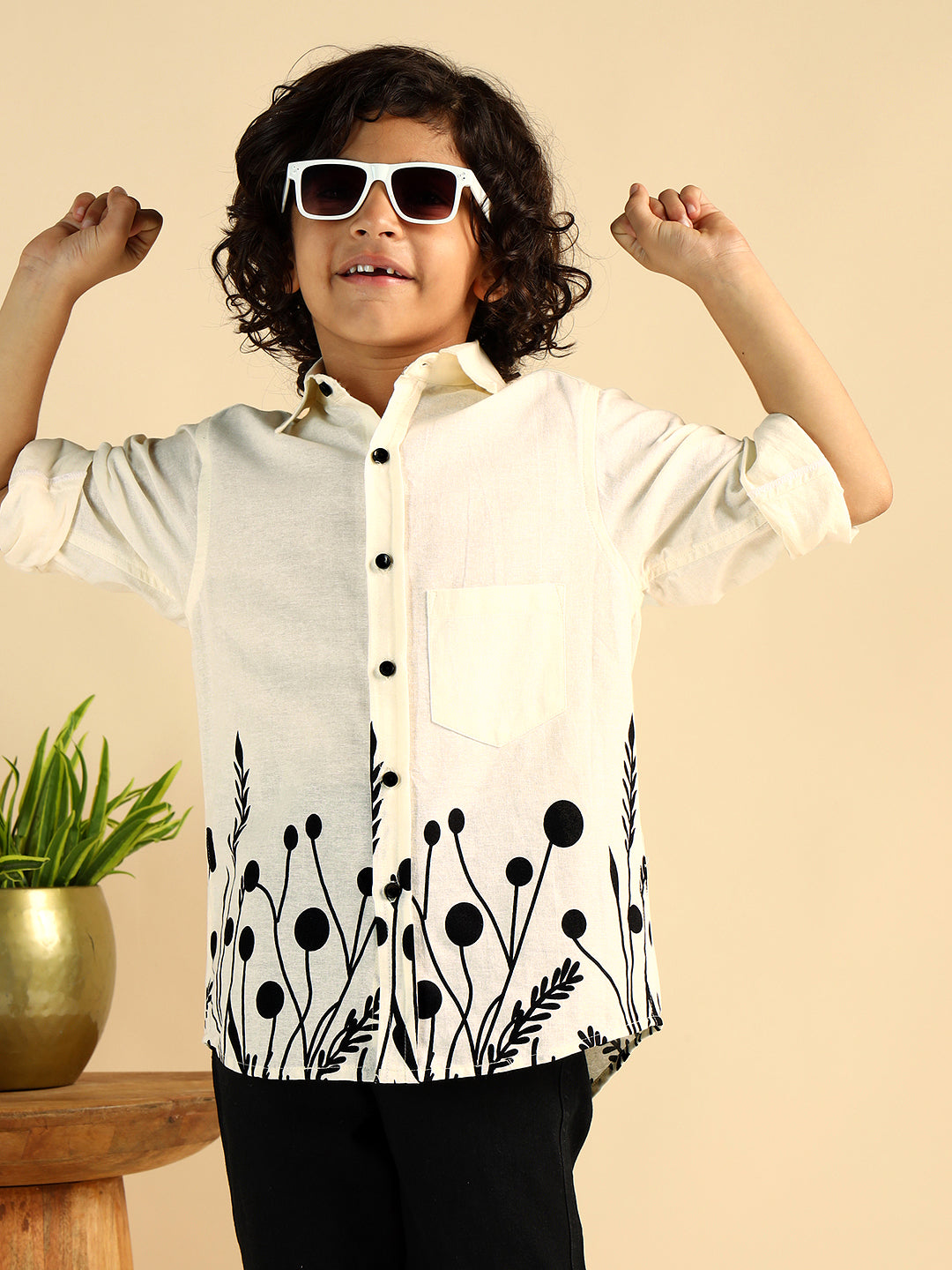 Floral Print Pure Cotton Causal Shirt