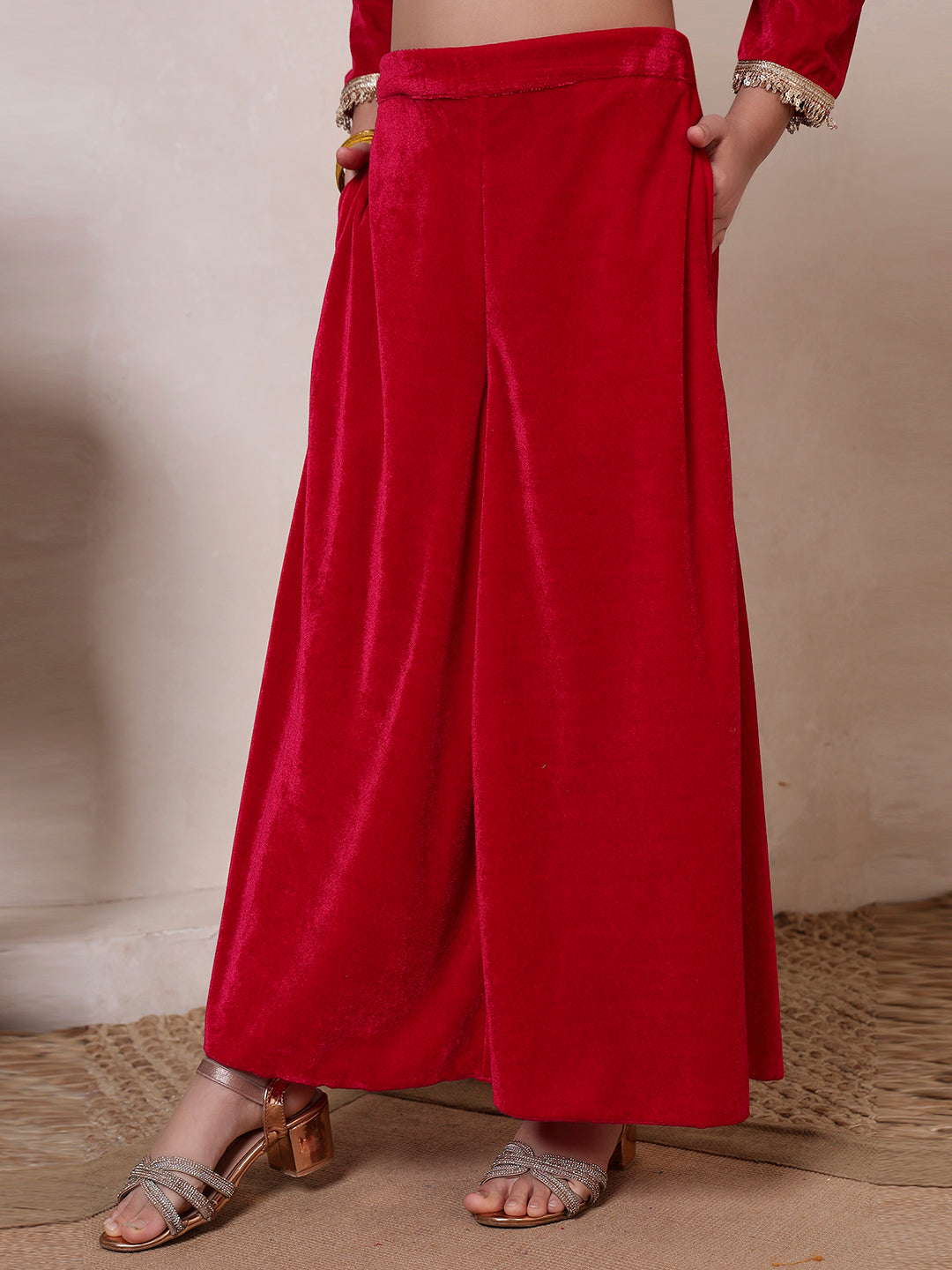 Velvet Magenta 3 Piece Co-ord Set