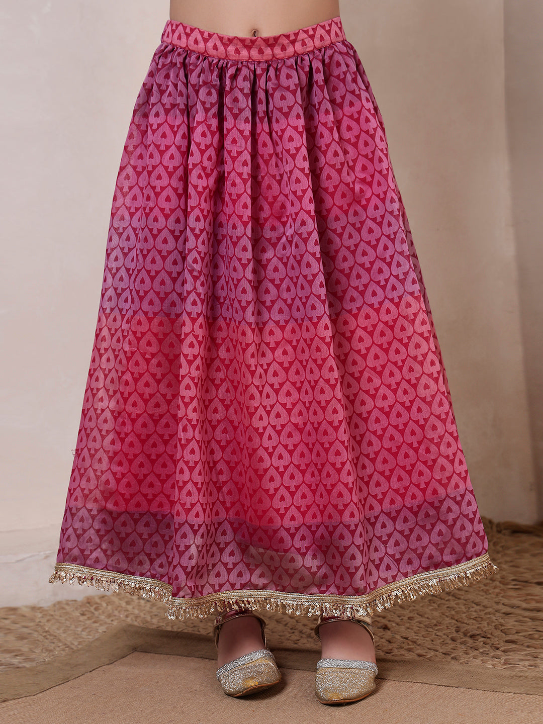 3 Piece Top And Skirt With Dupatta