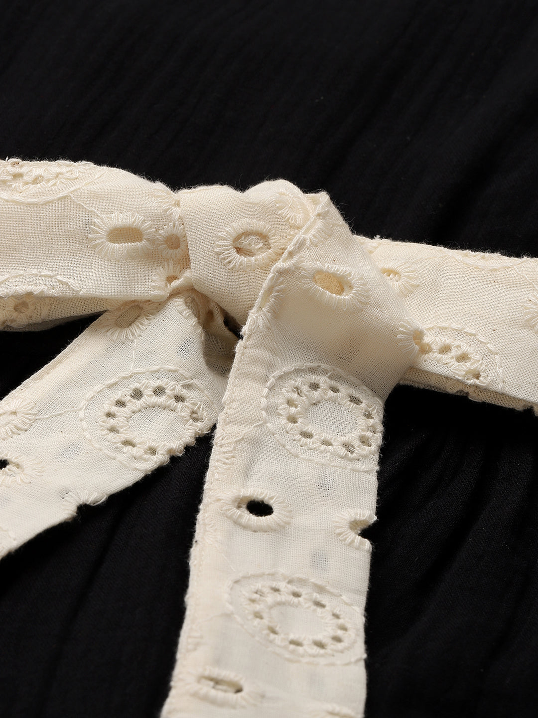 Pure Cotton Embroidered Schiffli Tiered Layered Girls Dress