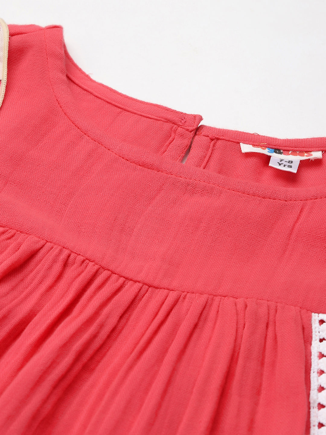 Full Sleeves Pure Cotton Tiered Dress