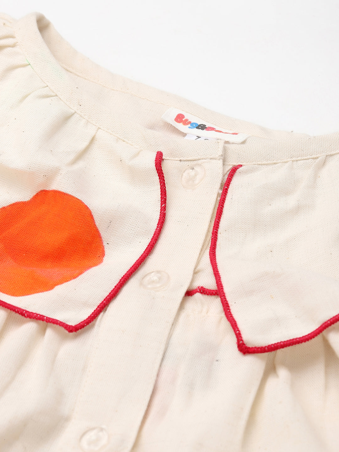 Polka Print Tiered Shirt Dress For Girl