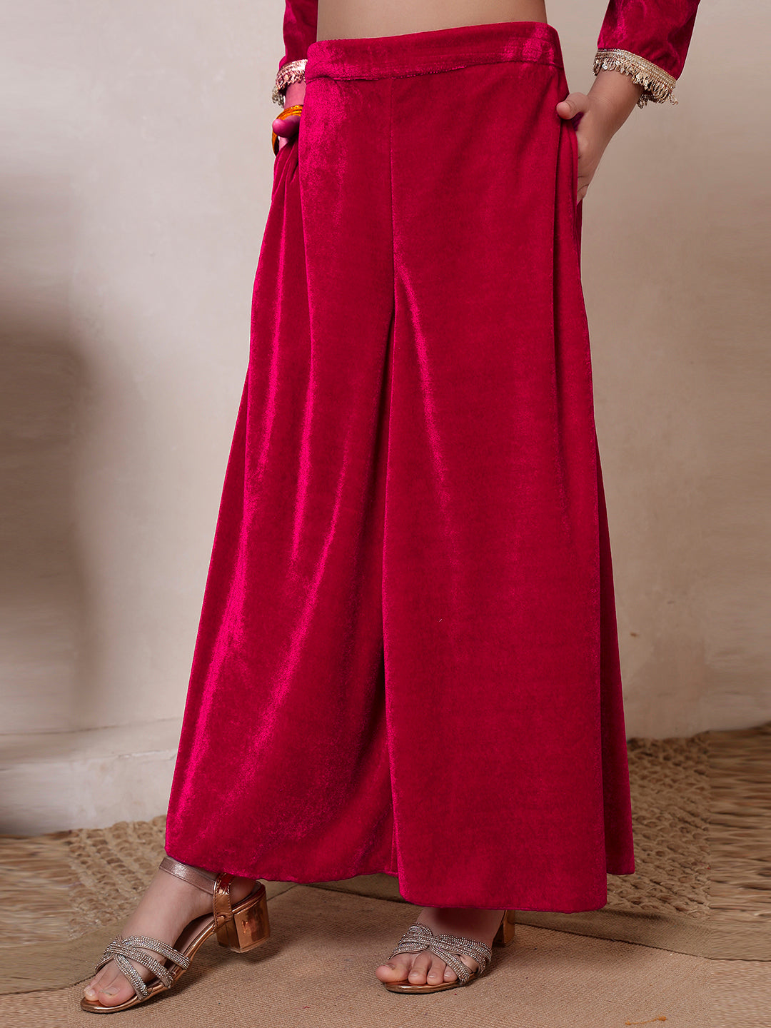 Velvet Magenta 3 Piece Co-ord Set