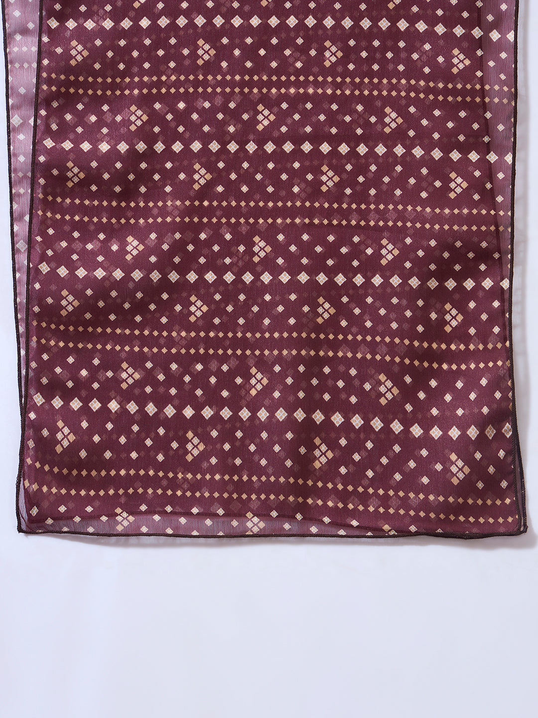 B&hani Print Peplum Top & Palazzo With Dupatta