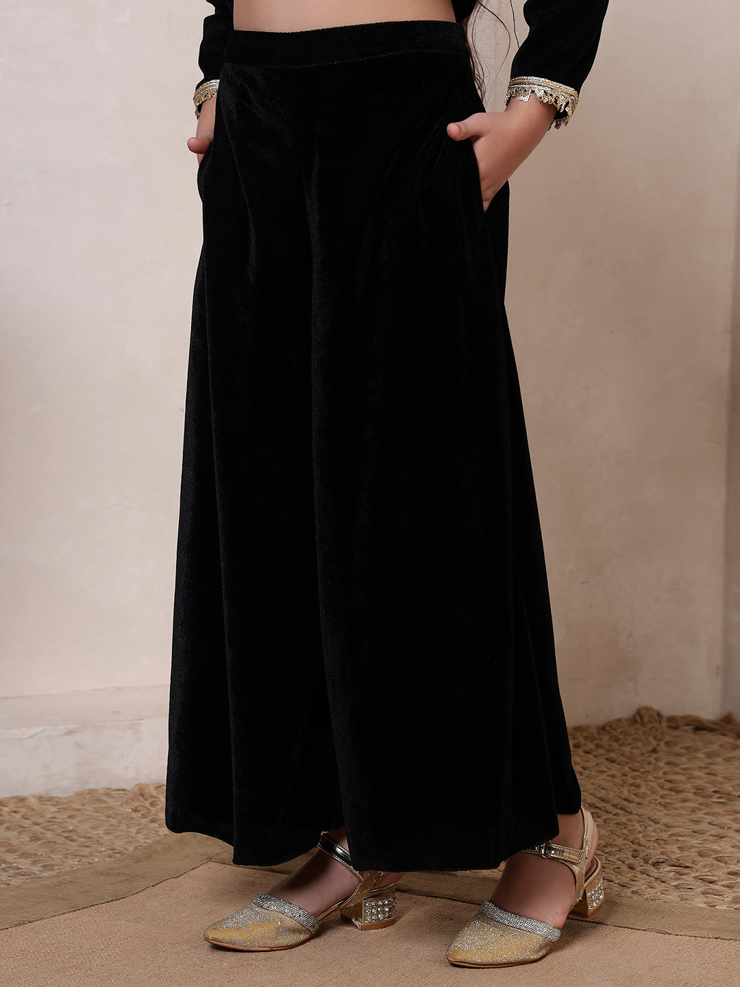 Black Velvet 3 Piece Co-ord Set