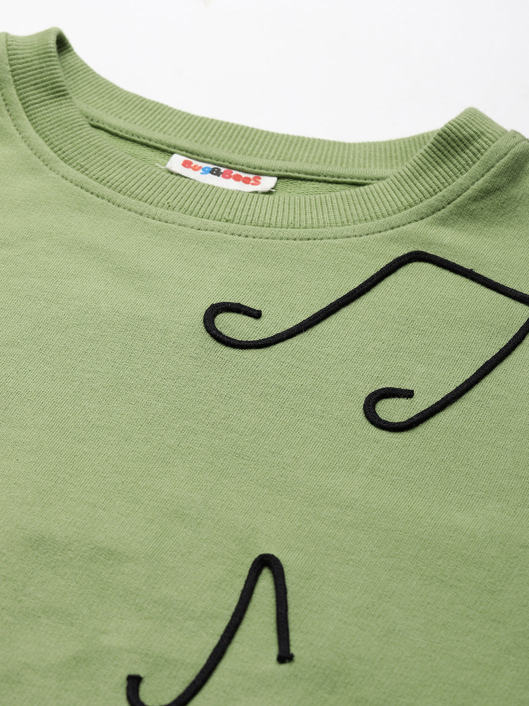 Pure Cotton Green Embroidered Boys Co-Ord Set