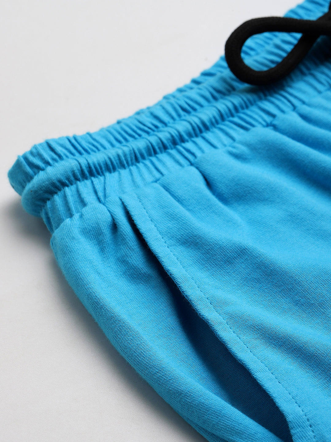 Blue Pure Cotton Embroidered Boys Co-Ord Set