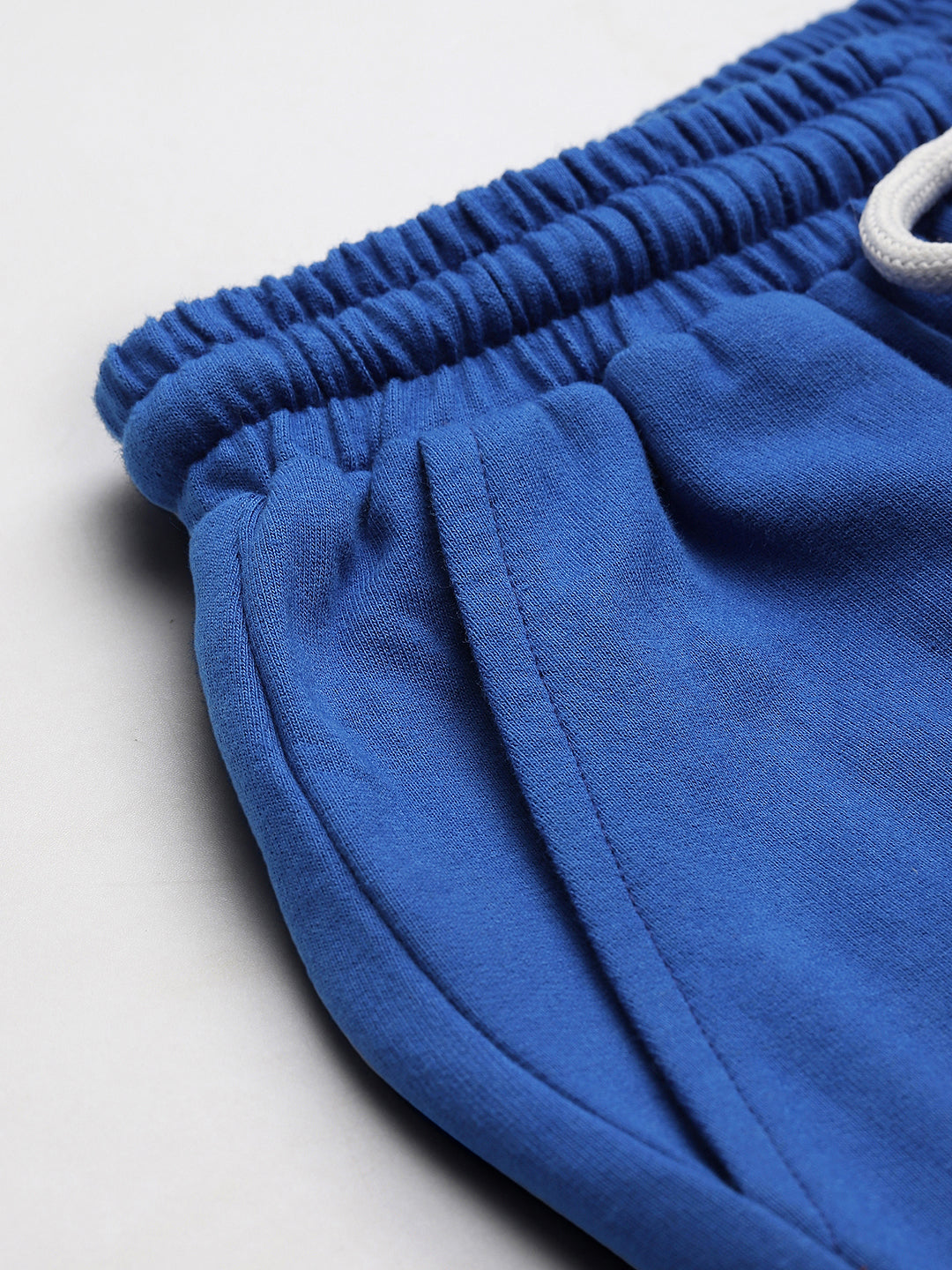 Electric Blue Pure Cotton Embroiderd Co-Ord Set For Boys