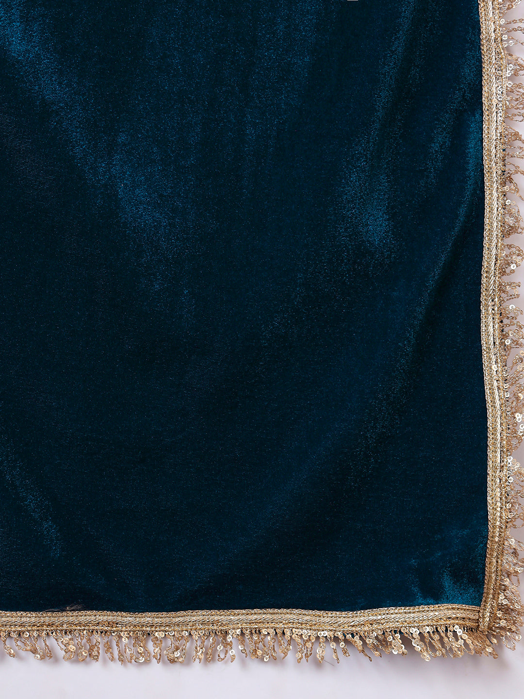 Velvet Teal Blue 3 Piece Co-ord Set