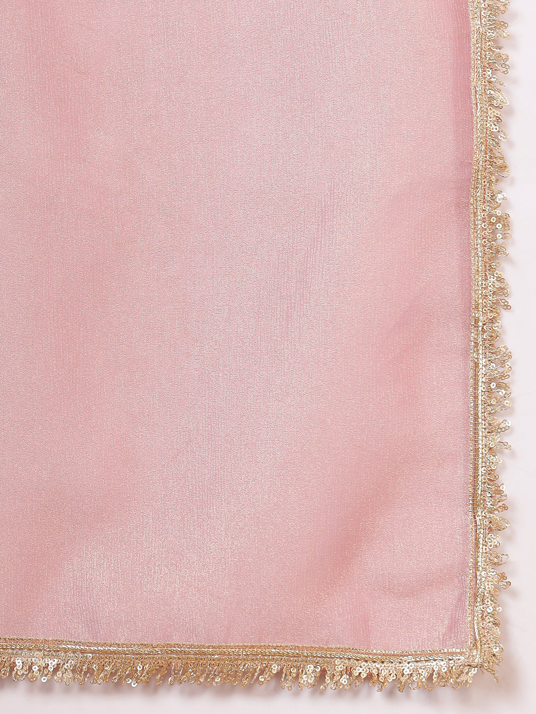 Peach Tissue 3 Pieces Co-Ord Set