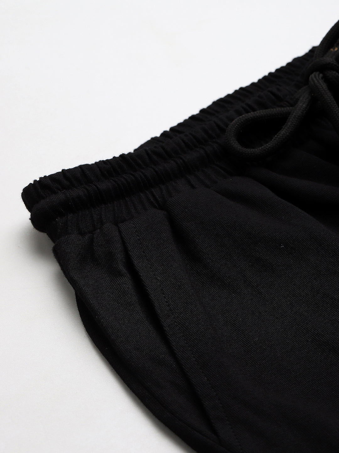 Black Pure Cotton Embroidered Co-Ord Set For Boys